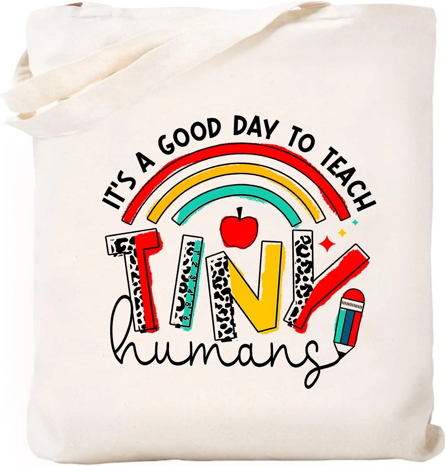 Teacher Appreciation Gifts School Canvas Tote Bags Aesthetic Travel Beach Bag Summer Reusable Grocery Shopping Bag