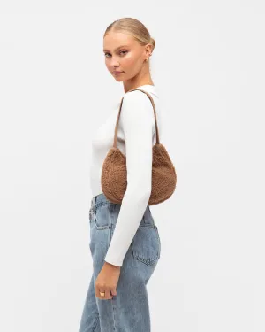 TEDDY SHERPA SHOULDER HANDBAG