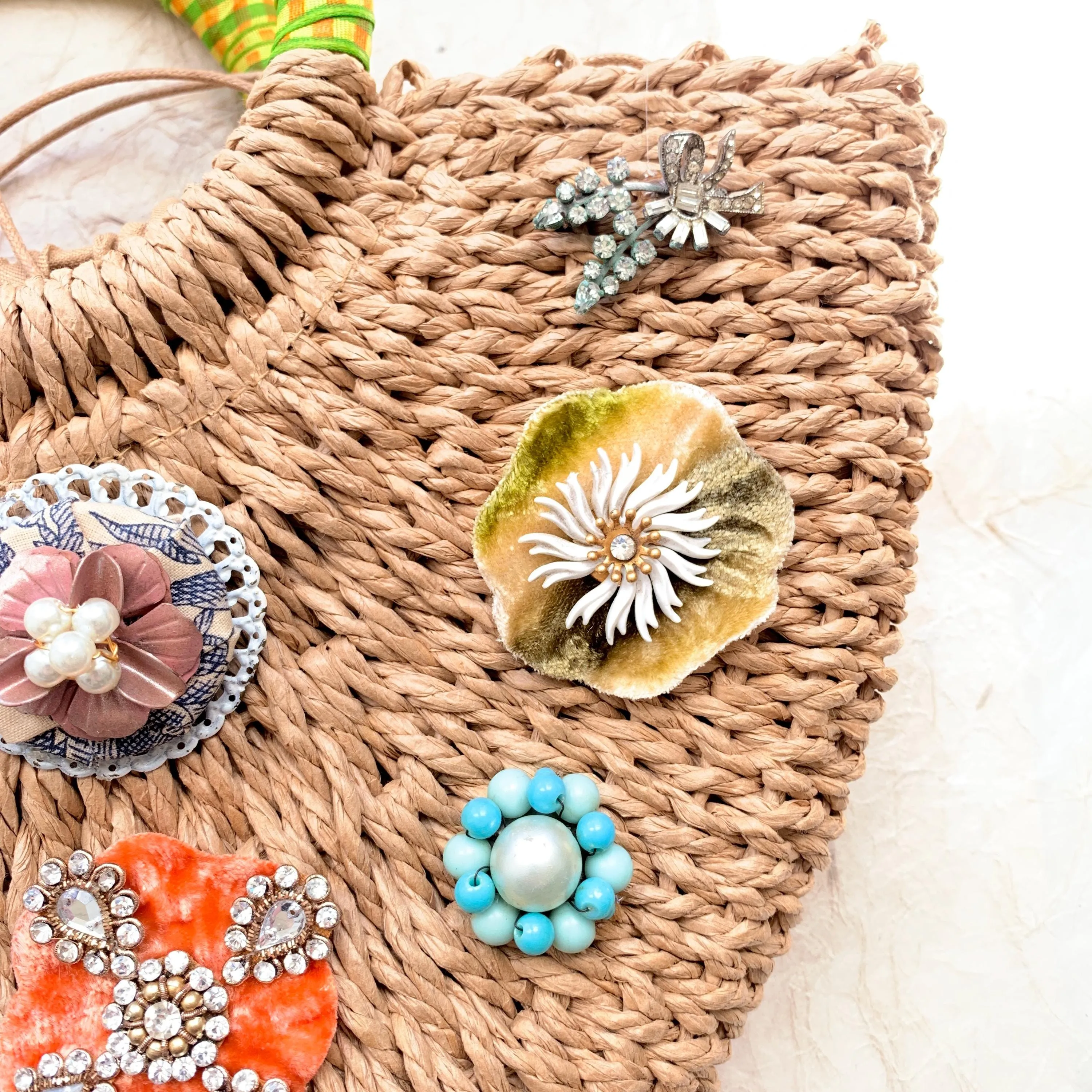 The Chloe Straw Tote Bag - One-of-a-Kind