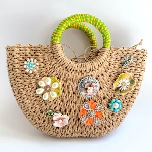 The Chloe Straw Tote Bag - One-of-a-Kind