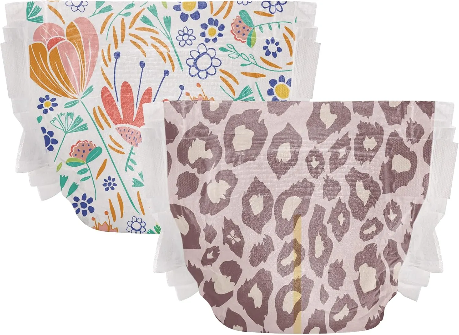 The Honest Company Clean Conscious Diapers for Sensitive Skin | Hypoallergenic, Fragrance Free | Girl Prints | Club Box, Size 3 (16-28 lbs), 62 Count (Prints May Temporarily Vary)