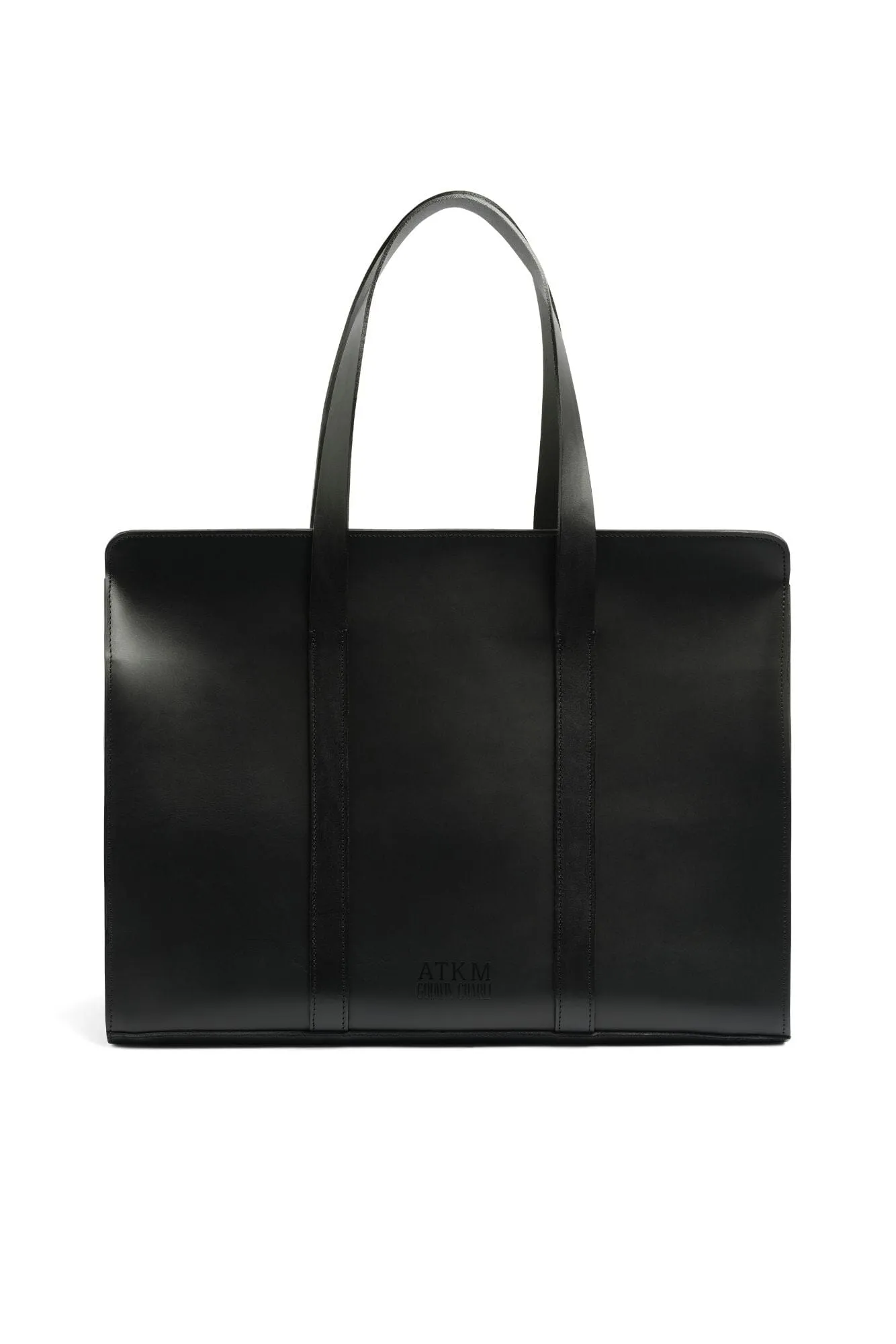 The 'Weekender' - Black Italian Leather