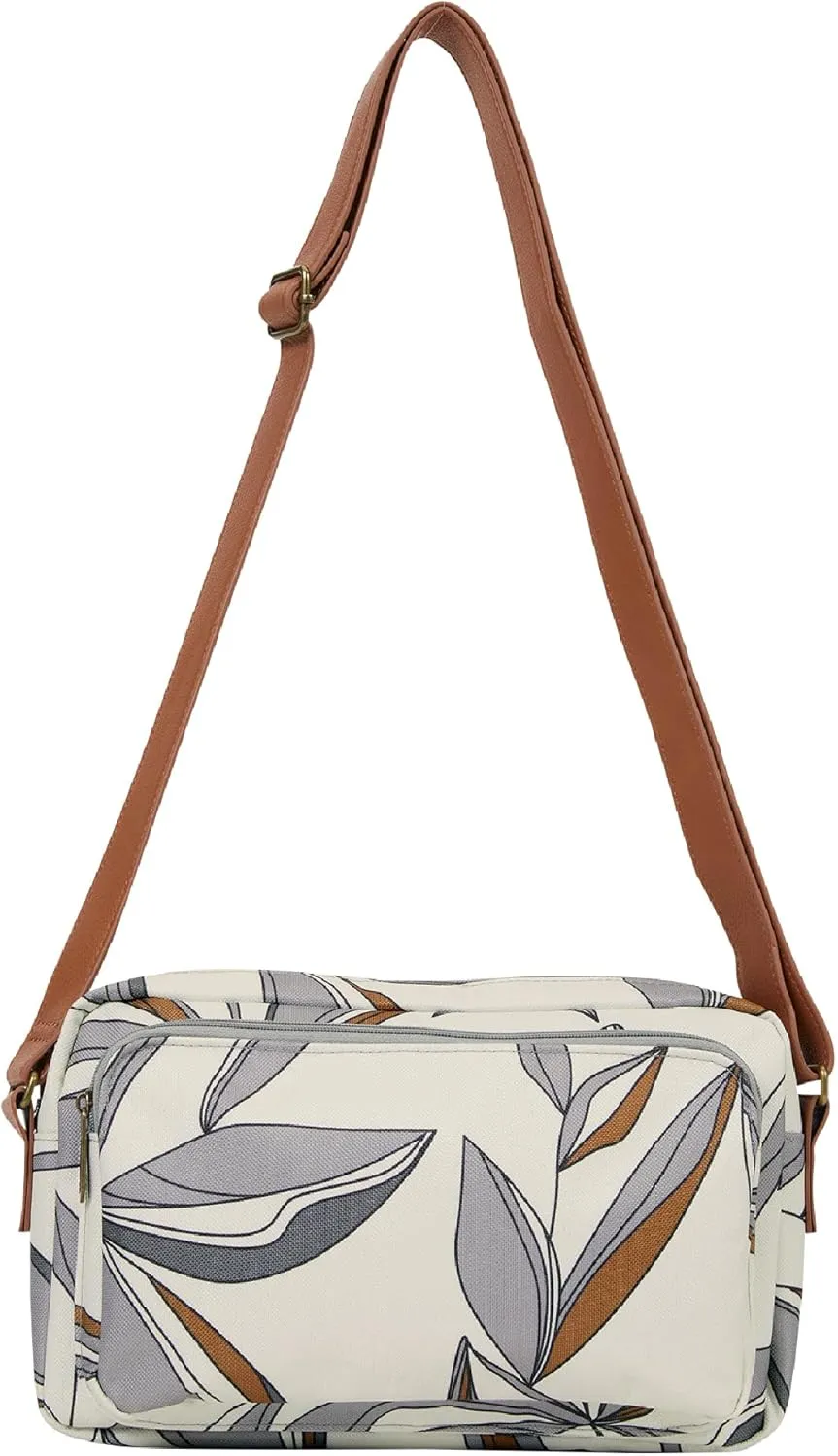 THIRTY-ONE Gifts All Zipped Up Crossbody Purse, Zipper-Top Crossbody Bag for Women