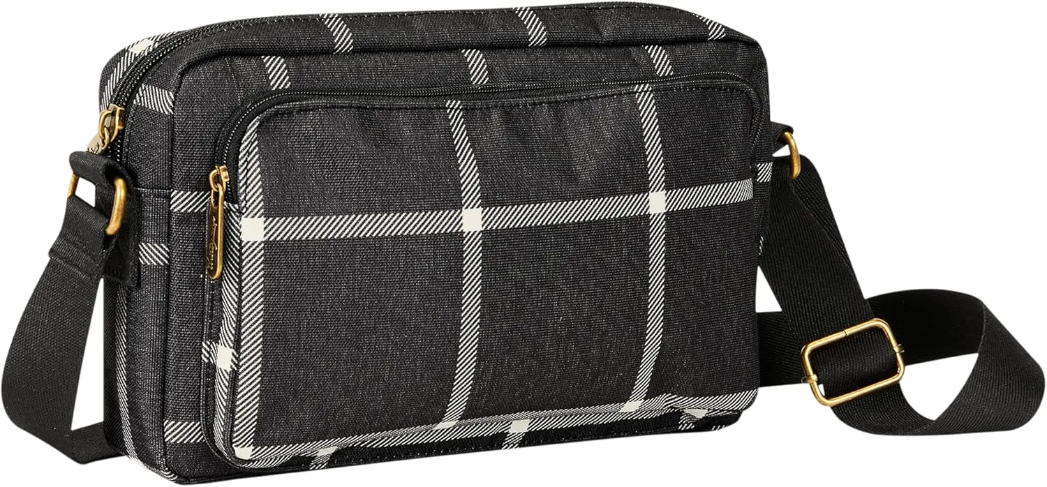 THIRTY-ONE Gifts All Zipped Up Crossbody Purse, Zipper-Top Crossbody Bag for Women