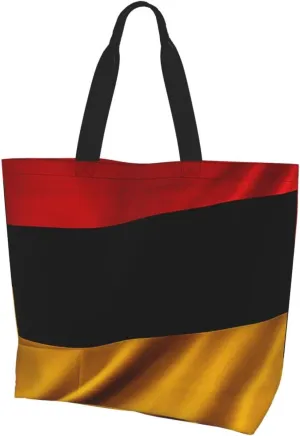 Tote Bag for Women Grocery Bag Reusable Aesthetic Shopping Bags Germany flag Beach Handbag