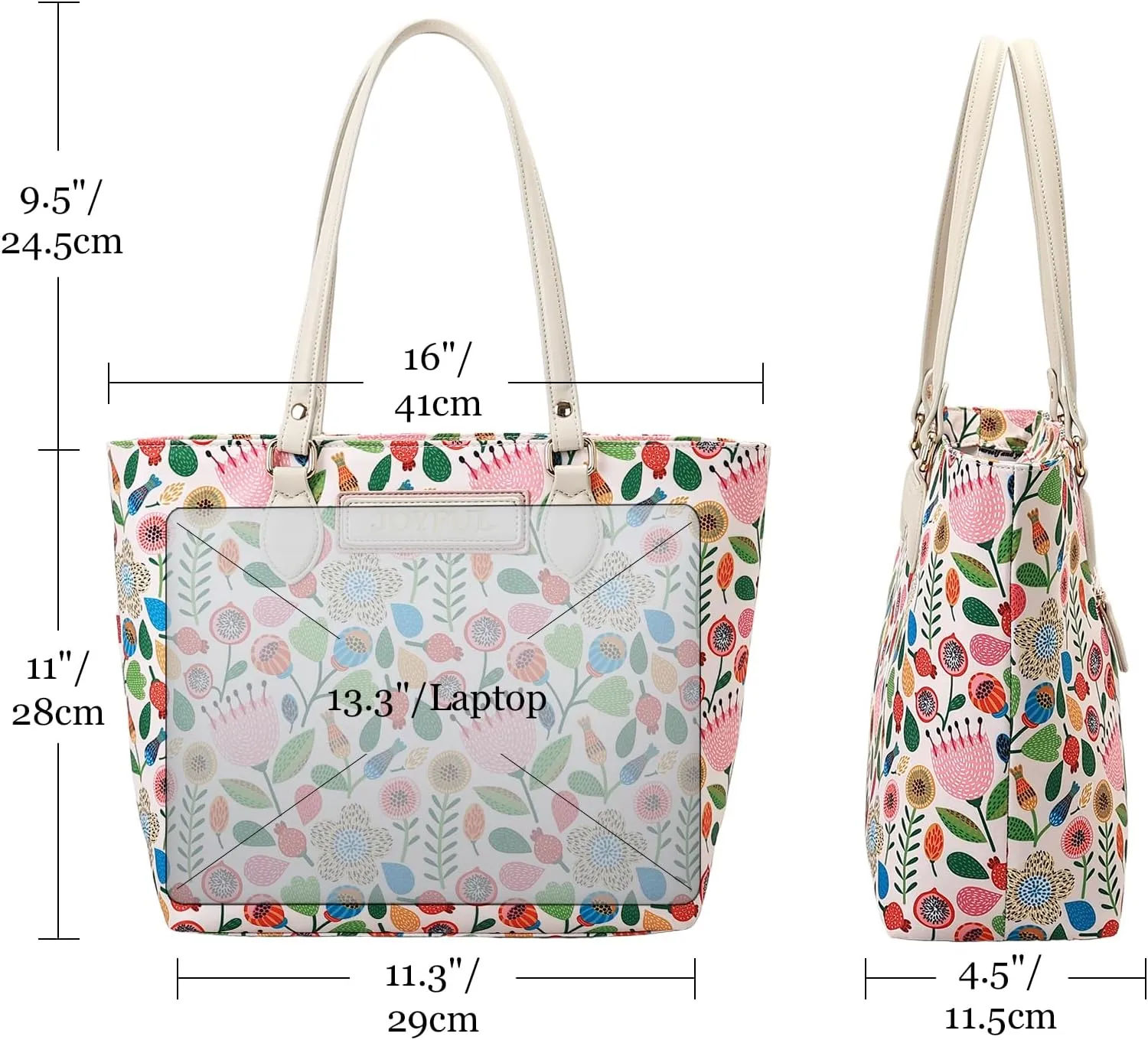 Tote bags for women, tote purse, nylon tote bag, with zipper and pockets, waterproof, lightweight