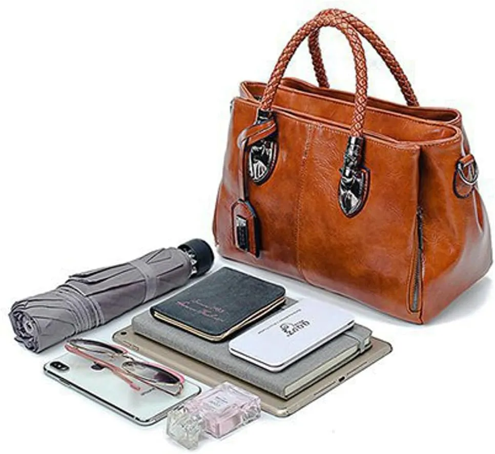 Tote Handbag Crossbody Bag for Women PU Leather Purse Shoulder Bags Top Handle Satchel Shopping Work 2025