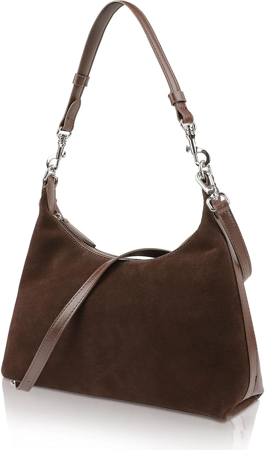 Tote Shoulder Bags for Women, Suede Forsted Cowhide Tote Crossbody Purses with 2 Removable Shoulder Straps