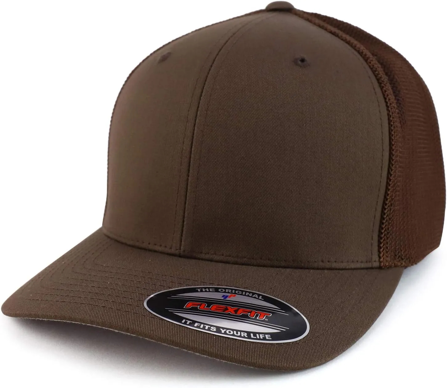 Trendy Apparel Shop 2XL Structured Flex Fitted Trucker Flexfit Baseball Cap