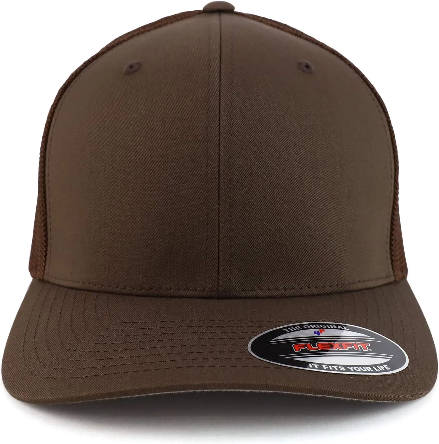Trendy Apparel Shop 2XL Structured Flex Fitted Trucker Flexfit Baseball Cap