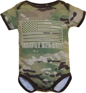 Trendy Apparel Shop Infant Future Recruit Camouflage One Piece Jumpsuit