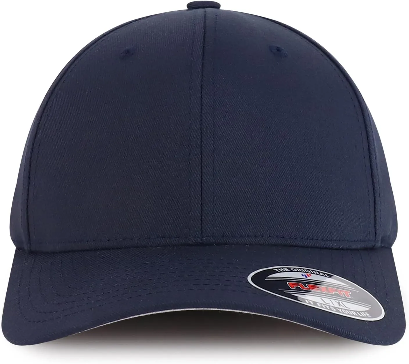 Trendy Apparel Shop Plain 6 Panel Structured Stretch Fitted Closure Baseball Cap