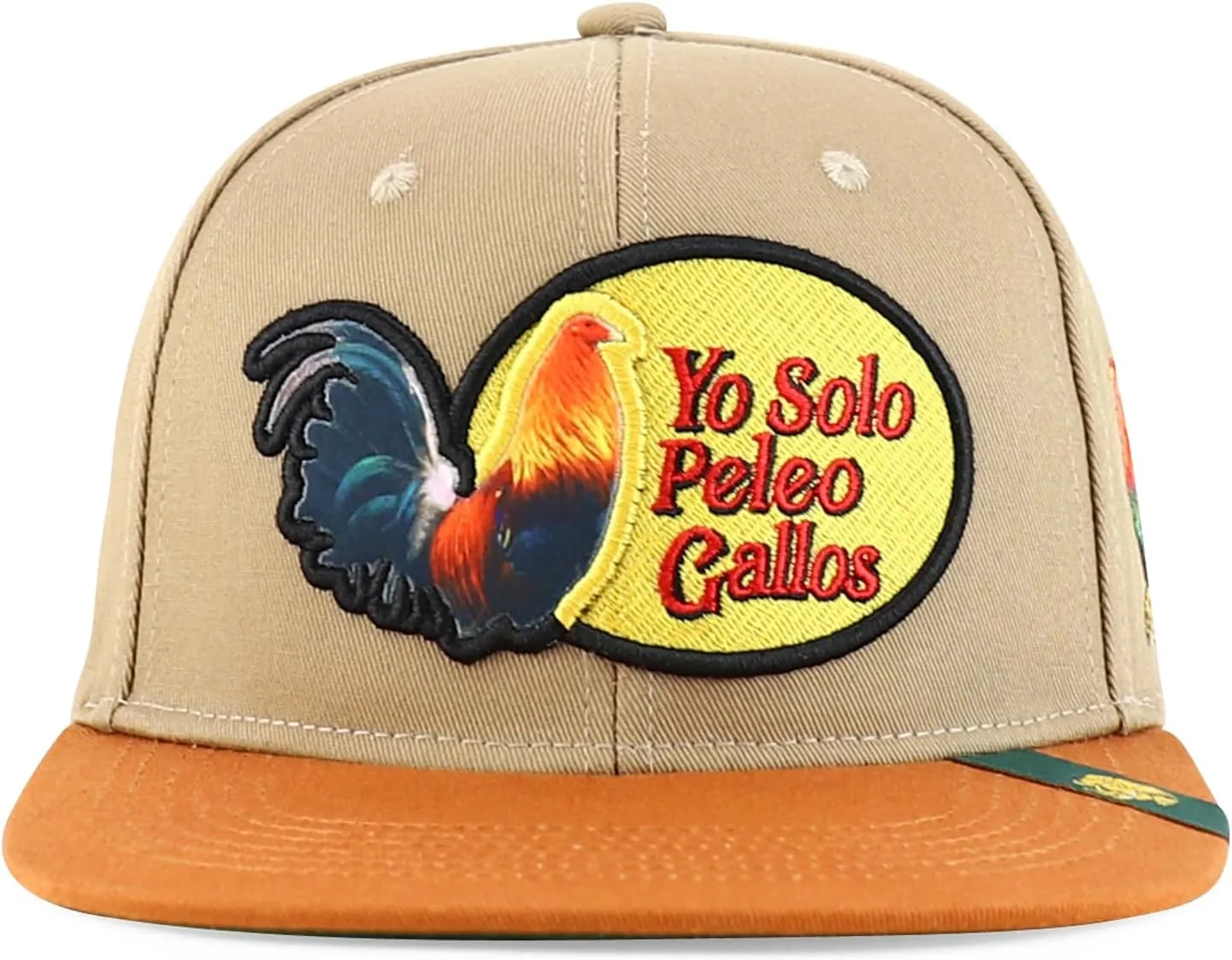 Trendy Apparel Shop Rooster 3D Embroidered Structured 6 Panel Flatbill Snapback Cap