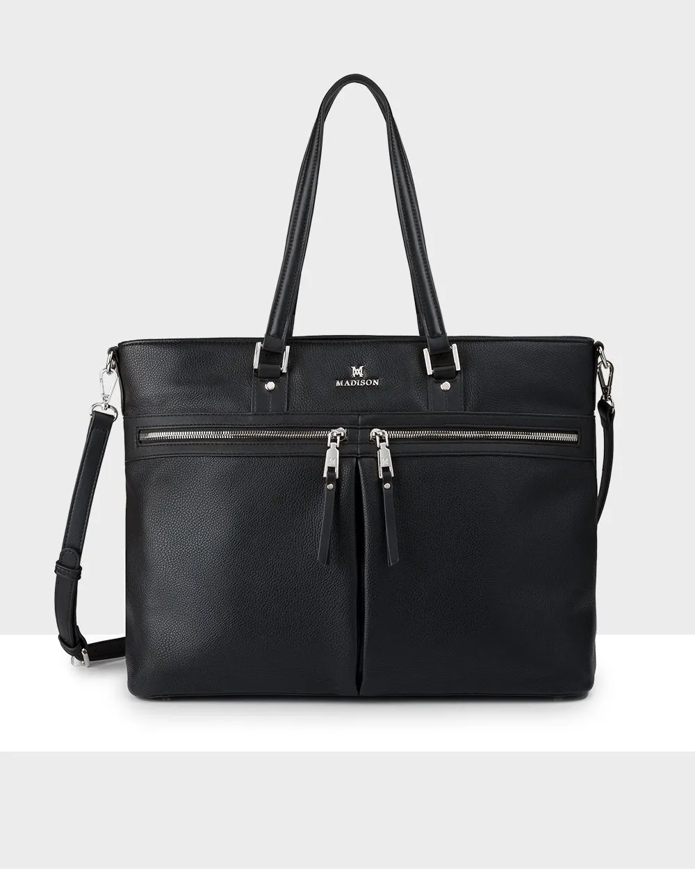 Trish Laptop Tote Work Bag with Crossbody Strap
