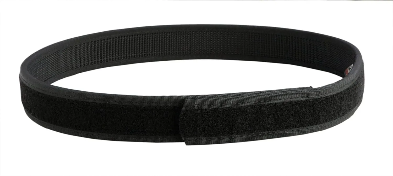 Uncle Mike's Kodra Nylon Web Ultra Reversible Inner Duty Belts with Hook and Loop Lining (Medium, Black)