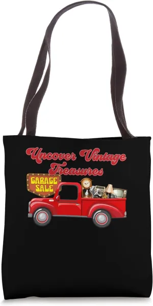 Uncover Vintage Treasures Thrifting Junk Market Tote Bag