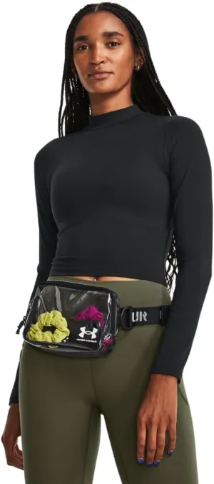Under Armour Unisex-Adult Loudon Clear Crossbody Waist Bag, (960) Clear/Black/White, One Size Fits Most