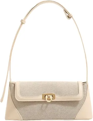 Unique Two-Tone Shoulder Bag – Vintage-Inspired Crossbody Purse Women, Retro Chic Office Commute Bag