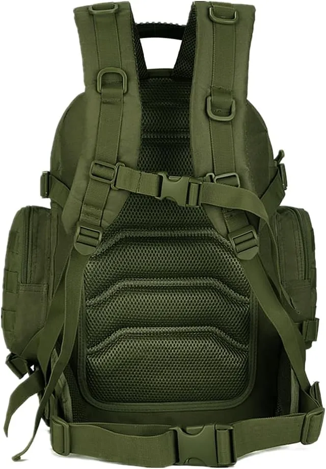 UNISTRENGH 40 Litre Tactical Backpack Multifunctional Trekking Rucksacks Outdoor Daypack Duffle Bag Urban Backpacking (Military Green)