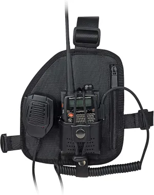 Universal Walkie-Talkie Chest Bag, Heavy Duty Nylon Radio Holder Holster with Adajustable Strap for Baofeng UV5R Kenwood Retevis Yaesu Midland Cobra CB HT Transceiver