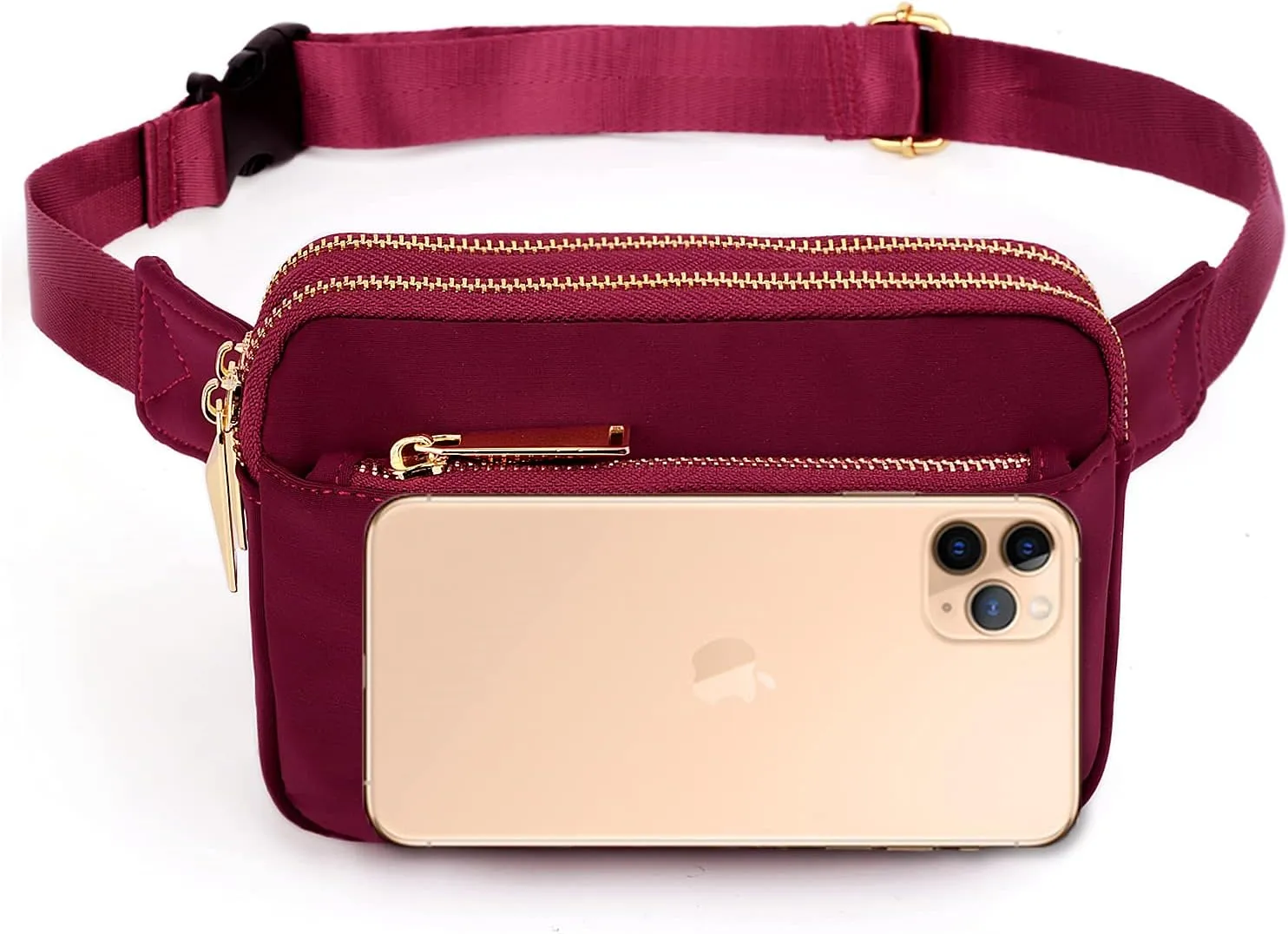 UTO Fanny Pack for Women Crossbody Trendy Fashion Belt Purse Chest Waist Hip Bumbag for Outdoor Shopping Travel Hiking