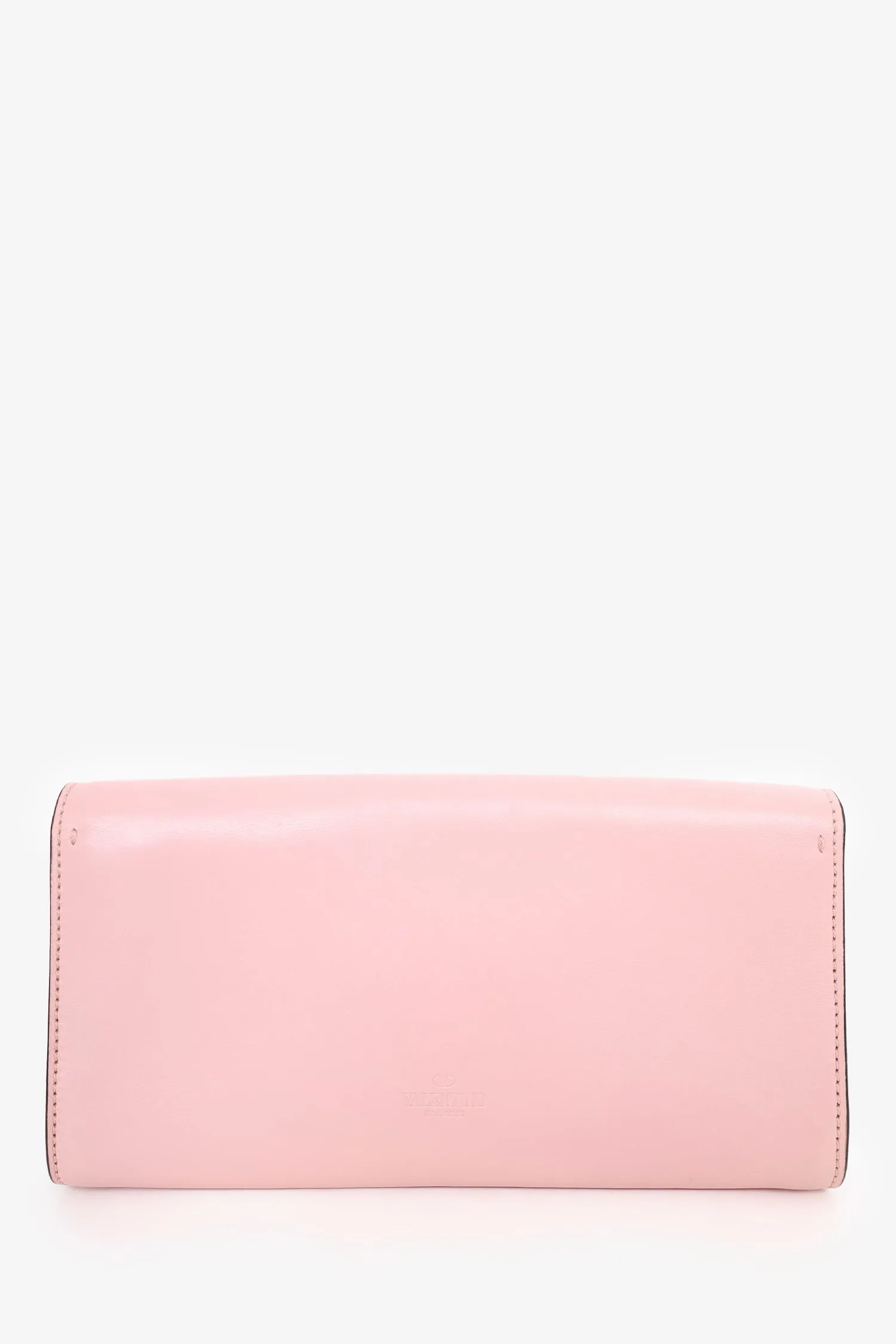 Valentino Pink Leather Small Demilune Crossbody Bag