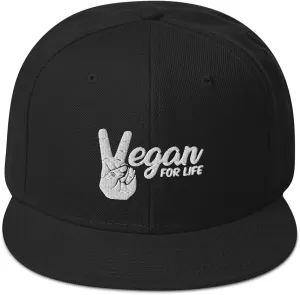 Vegan for Life Snapback Hat