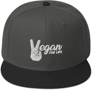 Vegan for Life Snapback Hat