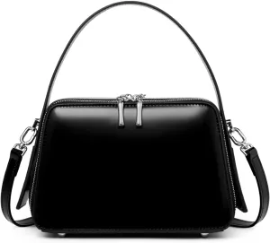 Vegan Leather Tote for Women - Convertible Crossbody Purse with Zippered Closure, Structured Shoulder Bag