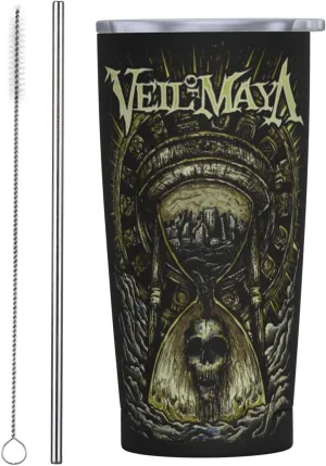 Veil Of Musics Maya Stainless Steel Insulated Car Sippy Cup With Lid Travel Mug for Cold Hot 20 oz