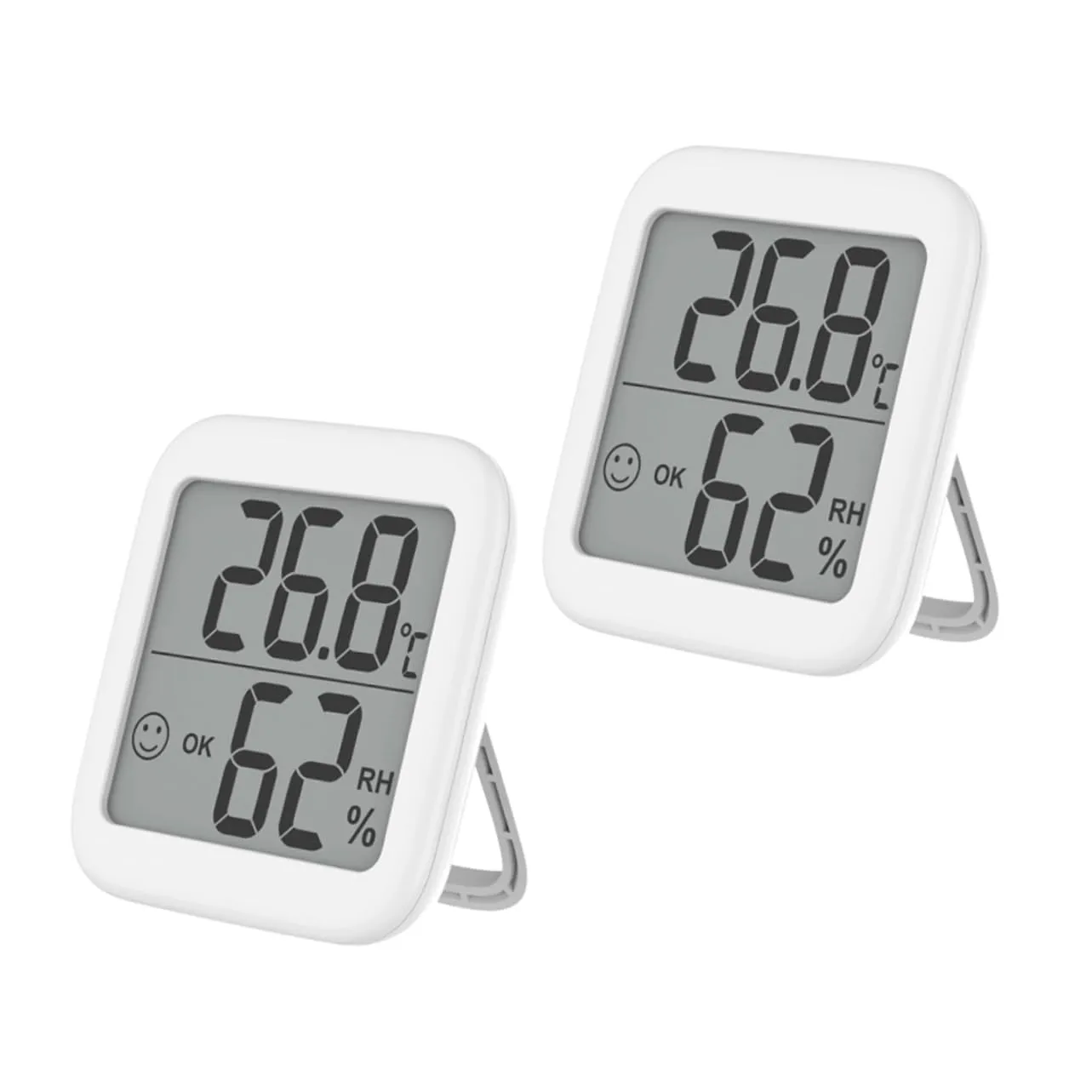 VICASKY Multi-Functional Hygrometer Thermometers Digital Home Room Thermometer 2pcs Humidity and Temperature Gauge