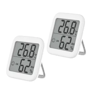 VICASKY Multi-Functional Hygrometer Thermometers Digital Home Room Thermometer 2pcs Humidity and Temperature Gauge