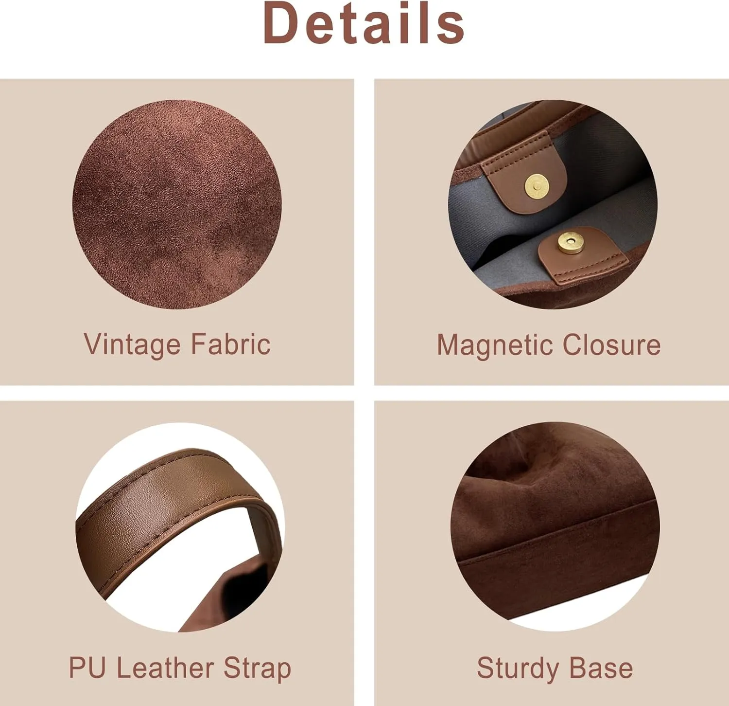 Vintage Suede Tote Bag for Women Autumn Winter 2025 Collection Retro Casual Commute Large Capacity Shoulder Bag