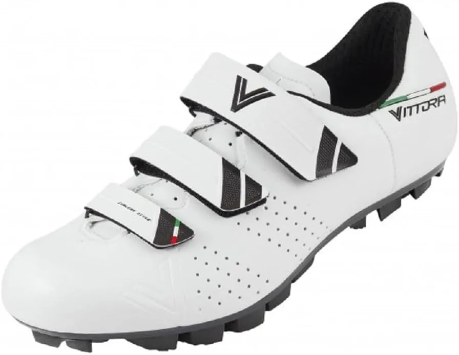 Vittoria Rapide MTB Cycling Shoes (White, EU 41 US 8 UK 7 ½)