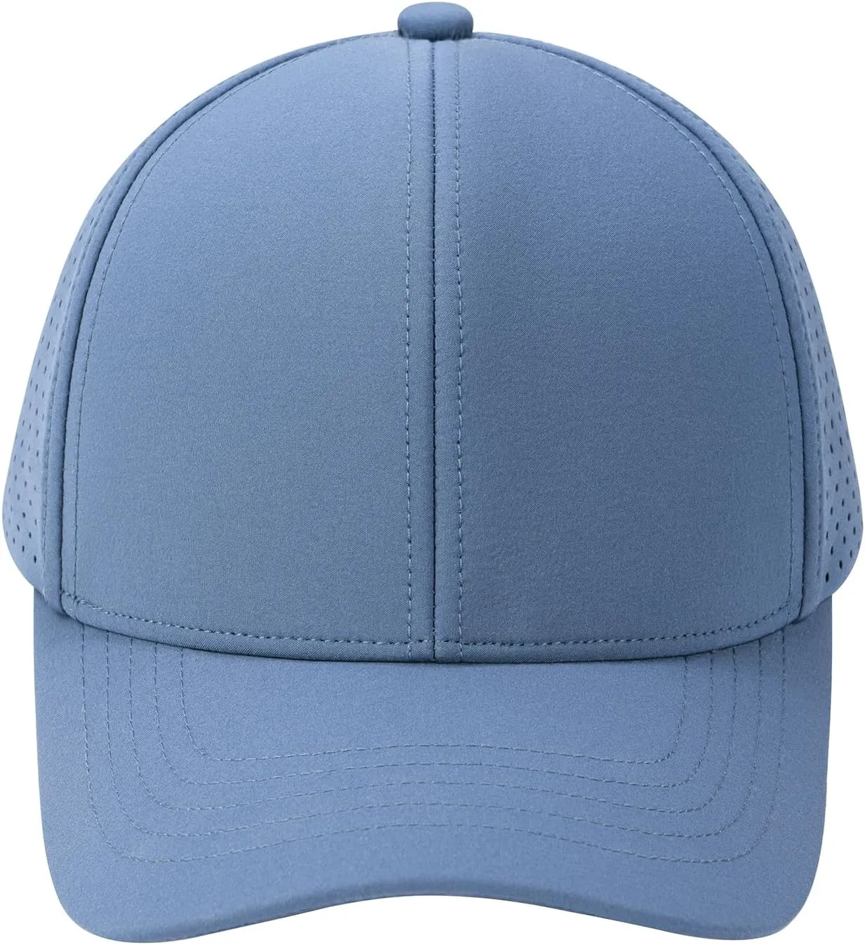 VOBOOM Men Quick Dry Baseball Cap Laser Cut Mesh Ball Curved Brim Snapback Hat