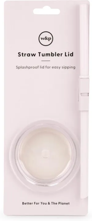 W&P Porter Straw Lid for Insulated Tumbler, Leak-Proof, BPA Free, Blush