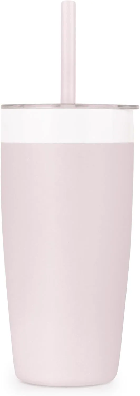 W&P Porter Straw Lid for Insulated Tumbler, Leak-Proof, BPA Free, Blush