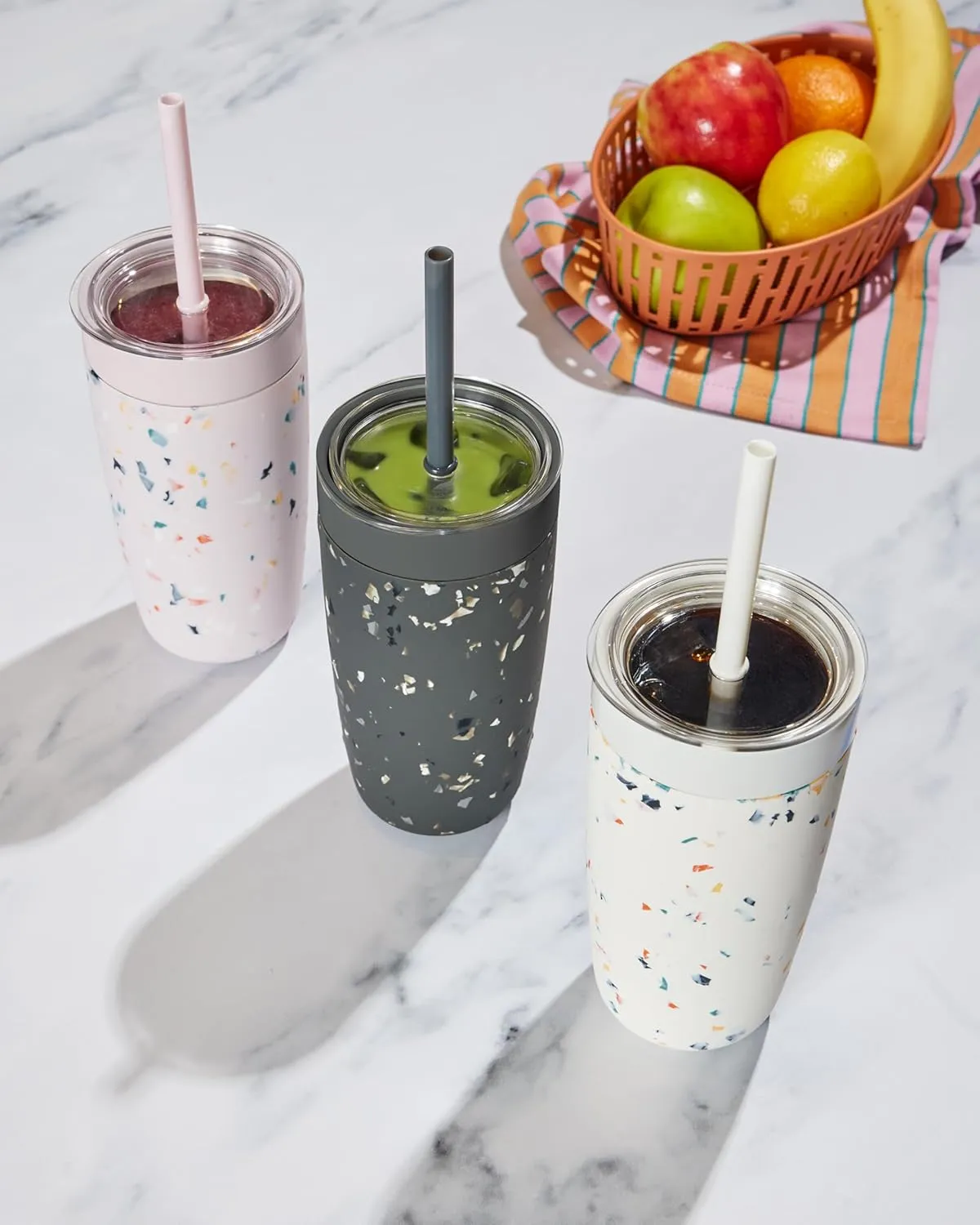 W&P Porter Straw Lid for Insulated Tumbler, Leak-Proof, BPA Free, Lavender