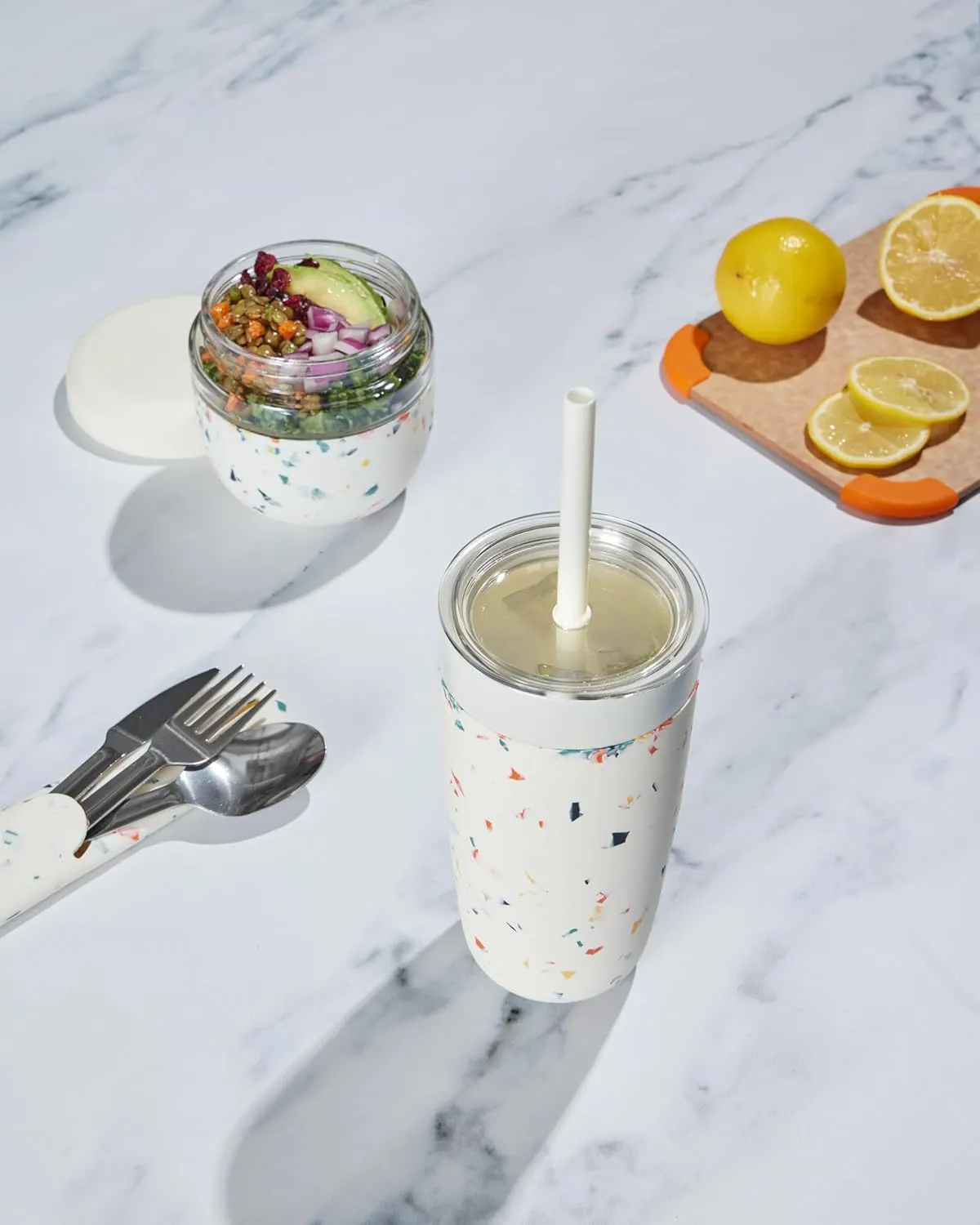 W&P Porter Straw Lid for Insulated Tumbler, Leak-Proof, BPA Free, Lavender