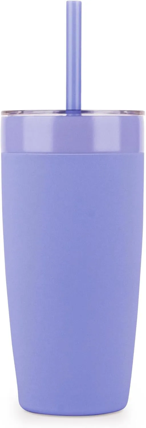 W&P Porter Straw Lid for Insulated Tumbler, Leak-Proof, BPA Free, Lavender