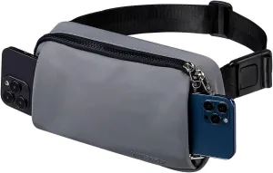 WATERFLY Crossbody Belt Fanny Pack: Sports Walking Waist Bag Runner Belt Bum Bag Hip Fannie Pack Phanny Fannypack Woman Man for Hiking Jogging Running
