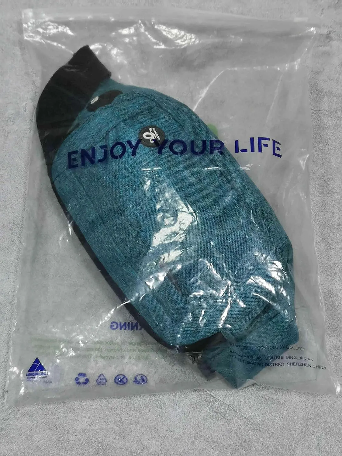 WATERFLY Fanny Pack Waist Bag: Small Hip Pouch Bum Bag Fannie Pack Phanny Fannypack Waistpack Bumbag Beltbag Sport Slim Fashionable for Jogging Hiking Hiker Woman Man