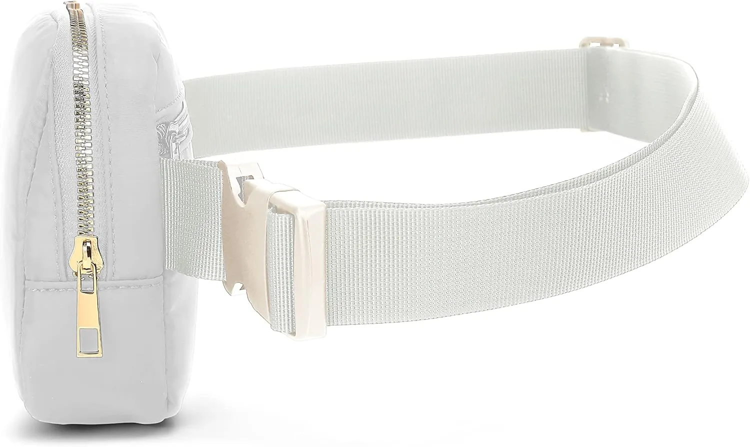 Waterproof Mini Fanny Packs for Kids & Women - Crossbody Fashion Belt Bag With Adjustable Strap - White