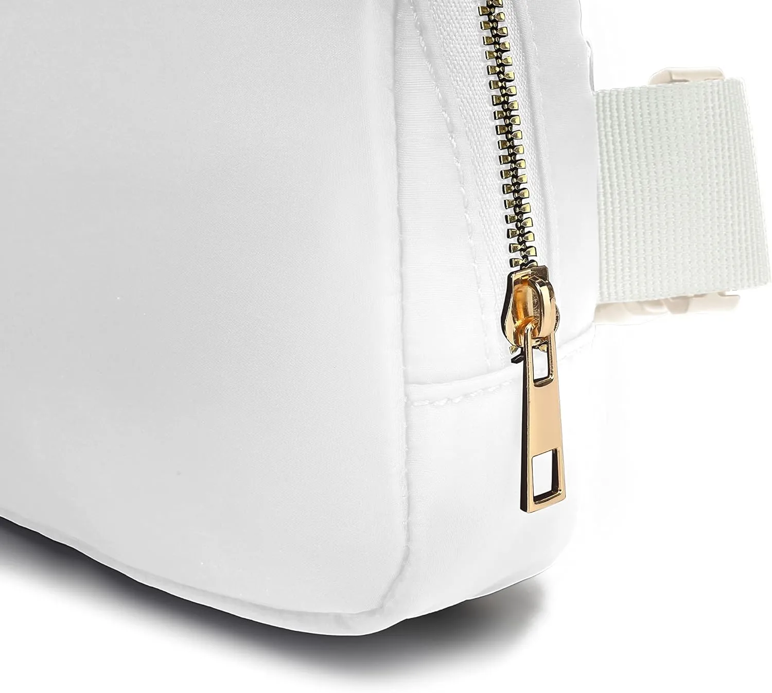Waterproof Mini Fanny Packs for Kids & Women - Crossbody Fashion Belt Bag With Adjustable Strap - White