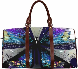 Weekender Bags For Women Travel Butterflies Travel Duffel Bag Underseat Foldable Carry-On Luggage For Women(Type-1,18.62"x 8.5"x 9.65")