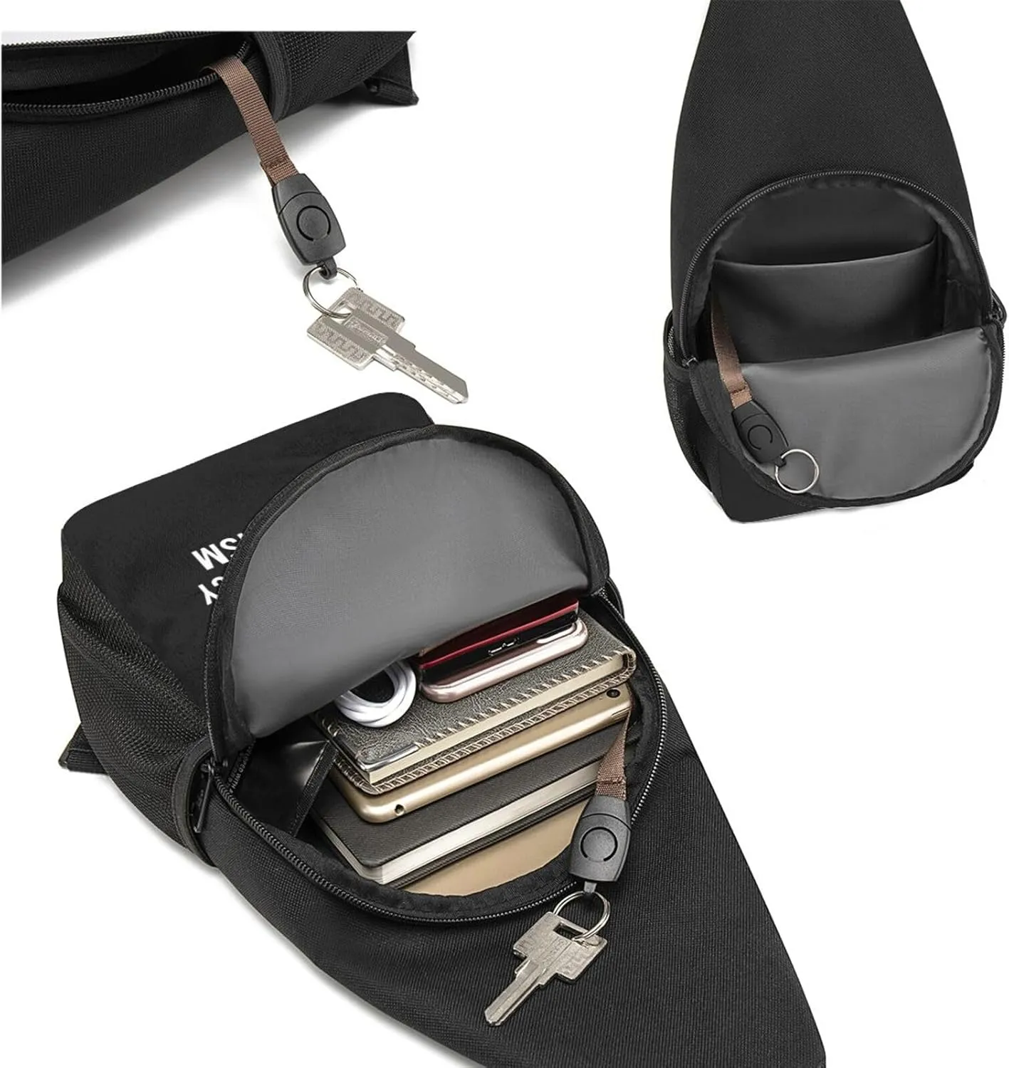 White Supremacy Is Terrorism Unisex Chest Bag Lightweight Crossbody Shoulder Bag Travel Pocket