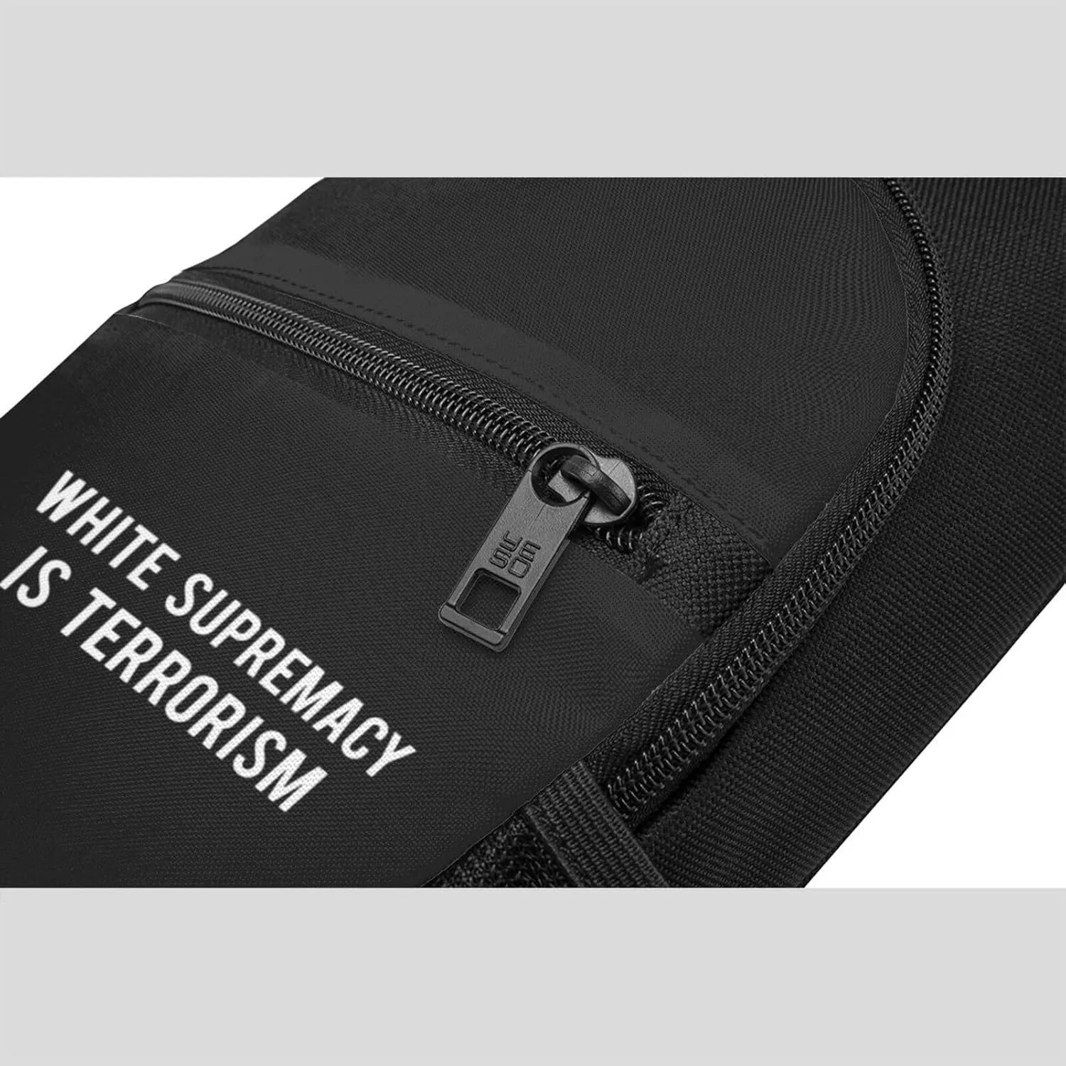 White Supremacy Is Terrorism Unisex Chest Bag Lightweight Crossbody Shoulder Bag Travel Pocket