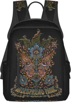 Widespread Music Panic Stylish Backpack Multi-functional and Lightweight Bag Travel Outdoor Activities Adjustable Shoulder Straps Daypacks