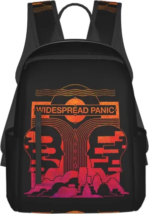 Widespread Music Panic Stylish Backpack Multi-functional and Lightweight Bag Travel Outdoor Activities Adjustable Shoulder Straps Daypacks