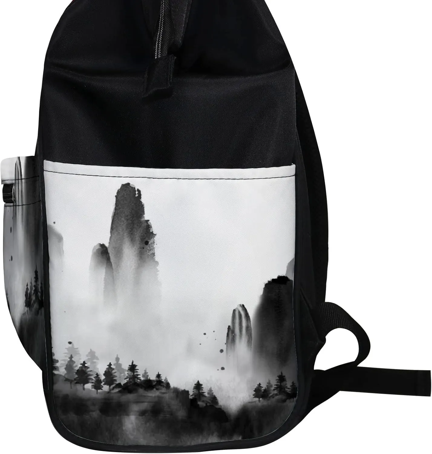 Wild Forest Trees High Mountains Fog Diaper Bag Backpack Waterproof Backpack Baby Nappy Changing Bag for Travel Large Capacity Durable and Stylish for Woman